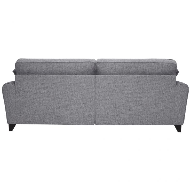Robyn Silver 4 Seater Sofa in Fabric Oak Furnitureland