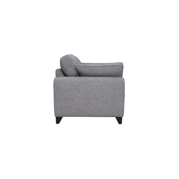 Robyn Silver 4 Seater Sofa in Fabric Oak Furnitureland