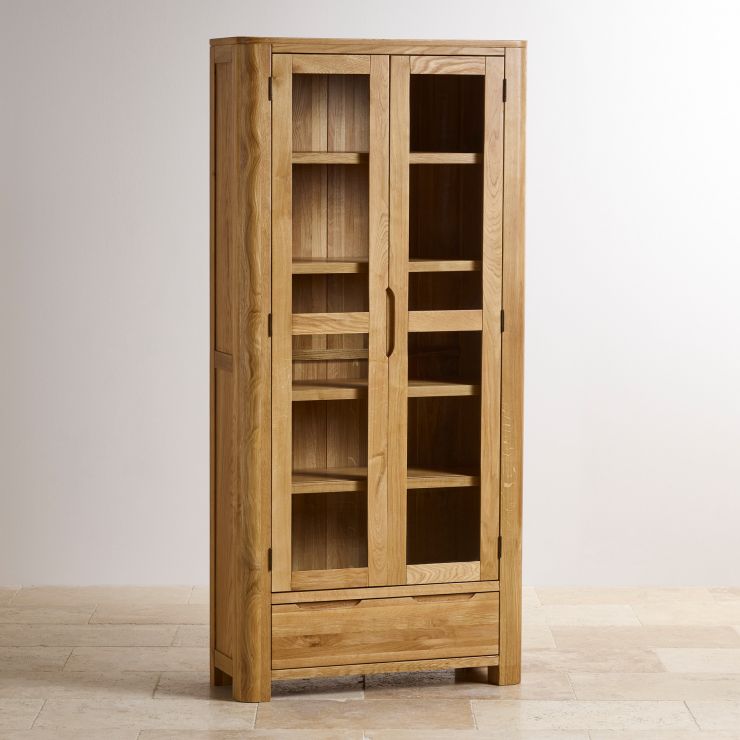 Romsey Display in Natural Solid Oak Oak Furniture Land