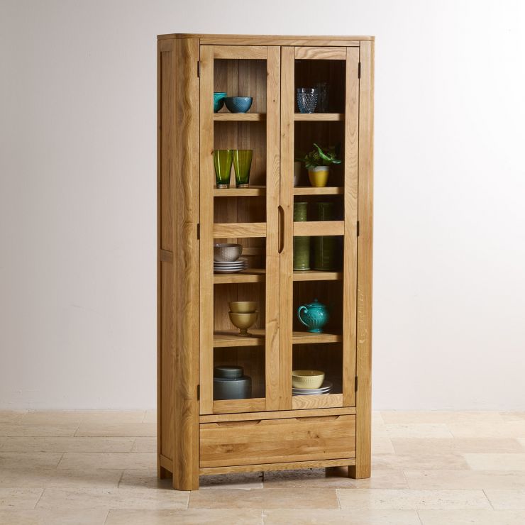 Romsey Display in Natural Solid Oak Oak Furniture Land