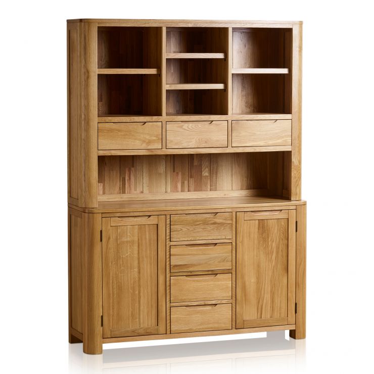 Romsey Large Dresser in Natural Solid Oak Oak Furniture Land