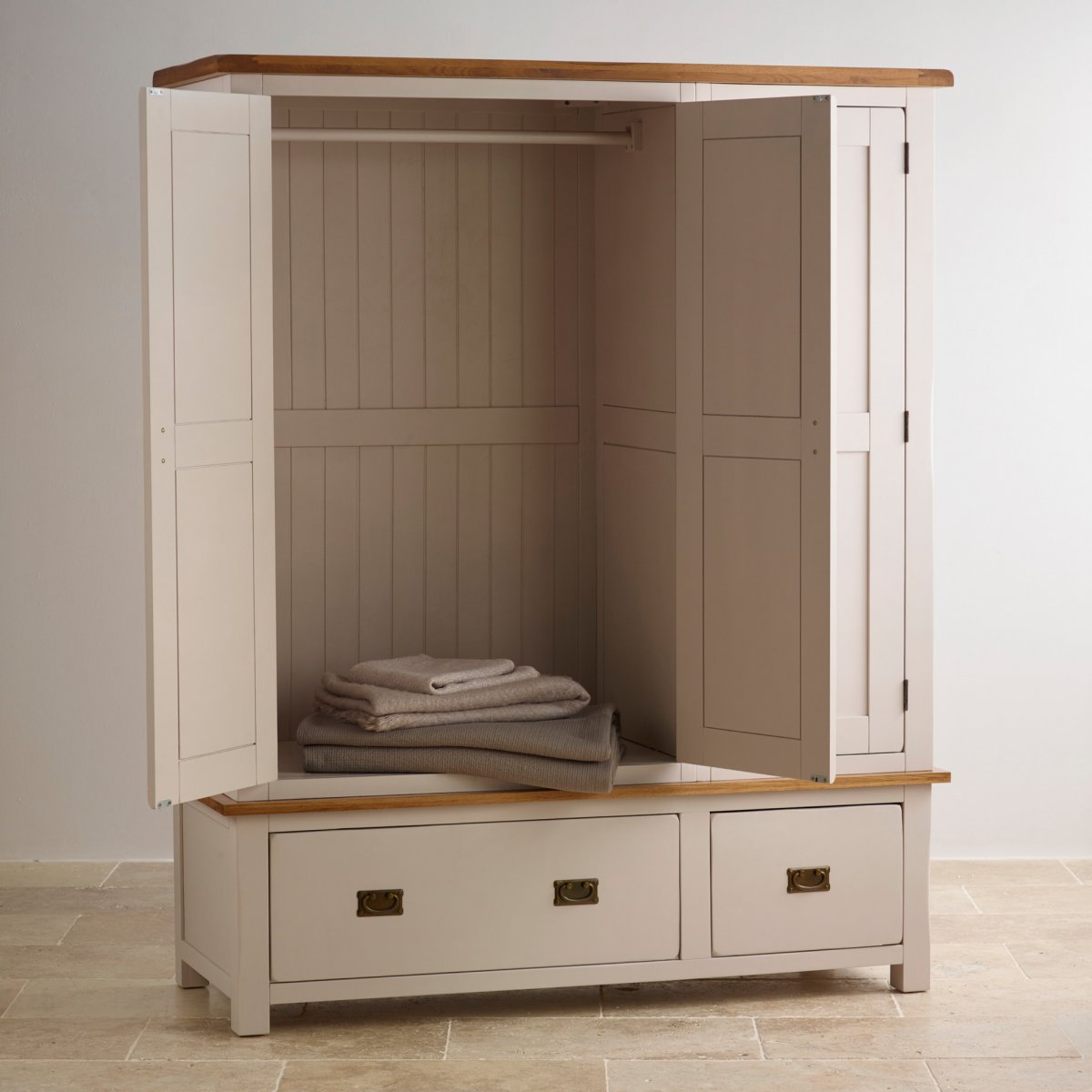 Kemble Triple Wardrobe in Painted Oak Oak Furniture Land