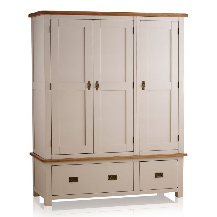 Cream Wardrobe Kemble Oak Furnitureland
