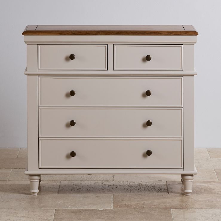Shay Narrow Chest of Drawers Solid Oak Oak Furniture Land