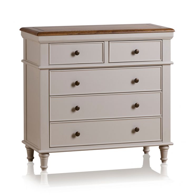 Shay Narrow Chest of Drawers Solid Oak Oak Furniture Land