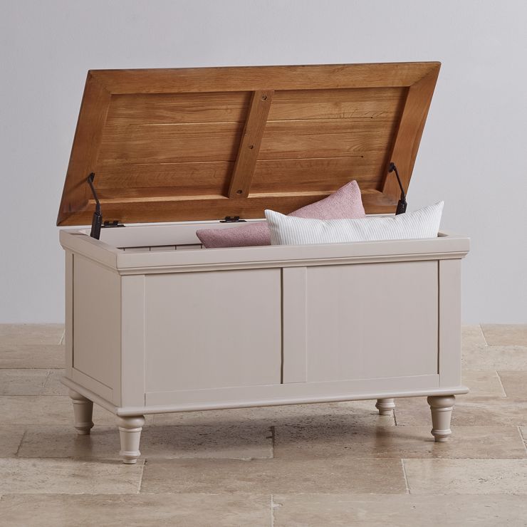 Shay Blanket Box Painted Rustic Oak Oak Furniture Land