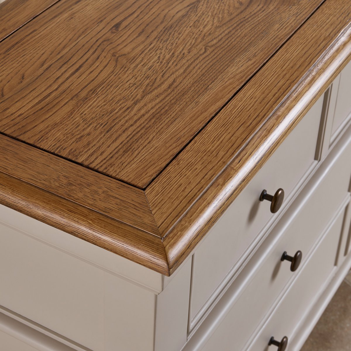 Shay Computer Desk in Painted Hardwood Oak Furniture Land