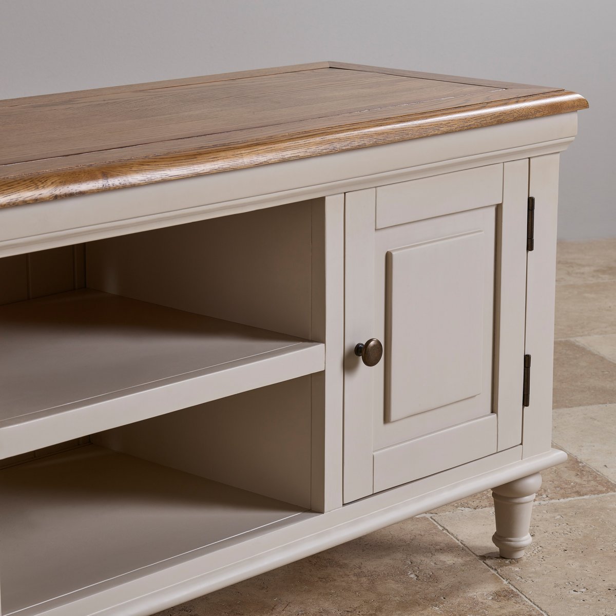 Large TV Painted & Rustic Oak Oak Furniture Land