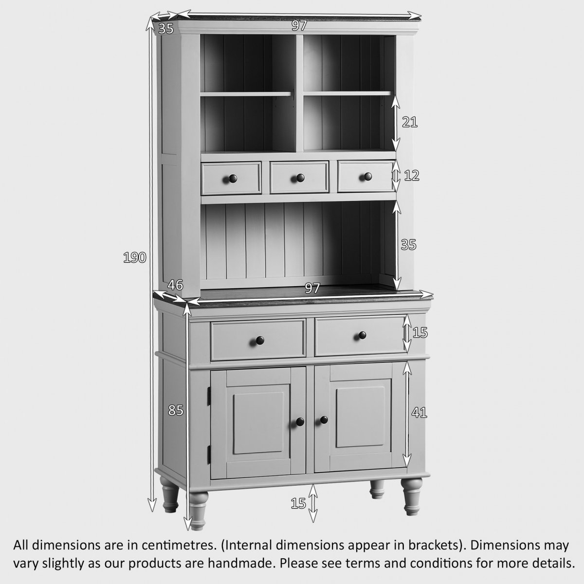 Shay Small Dresser in Painted Rustic Oak Oak Furniture Land