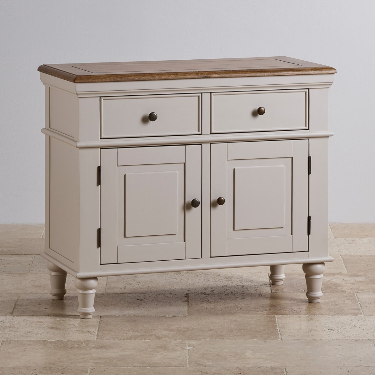 Shay Small Sideboard Painted & Rustic Oak Oak Furniture Land