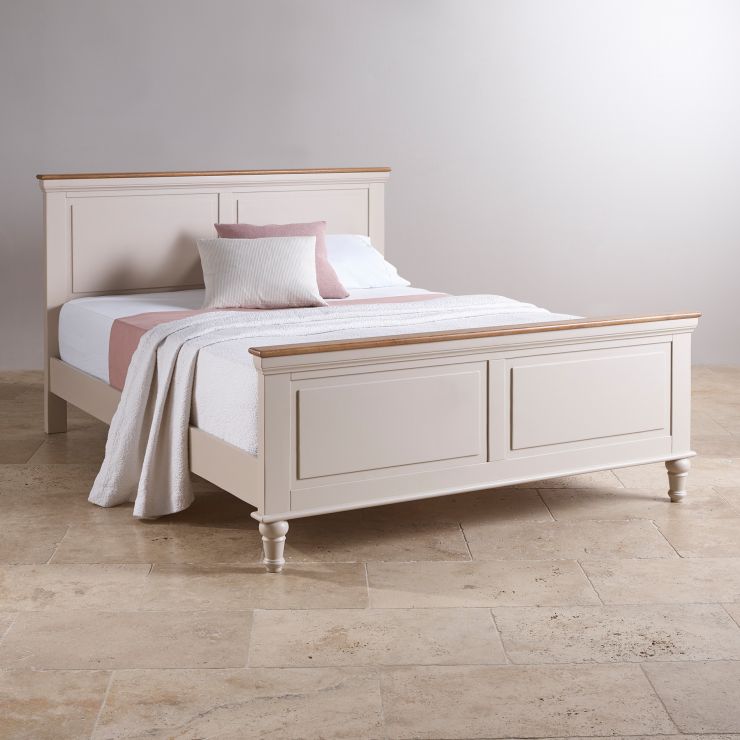 Shay Super Kingsize Bed in Painted Oak Oak Furniture Land