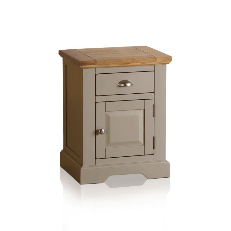 Grey Bedside Table St Ives Oak Furnitureland