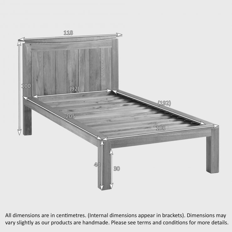Tokyo Single Bed in Natural Solid Oak Oak Furniture Land