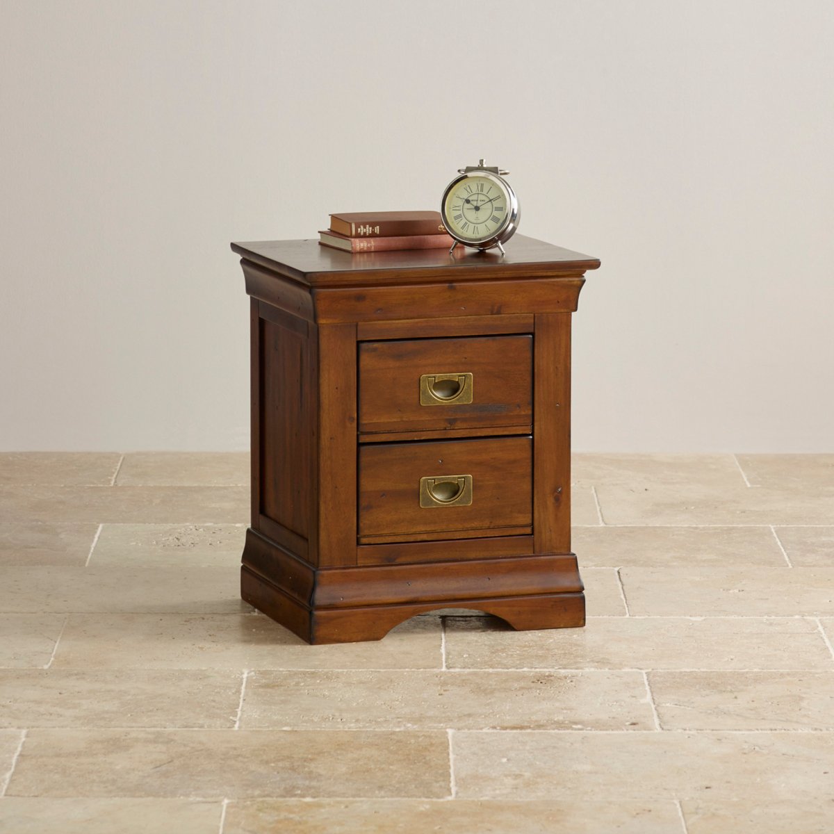 Solid Hardwood Bedside Table with Storage
