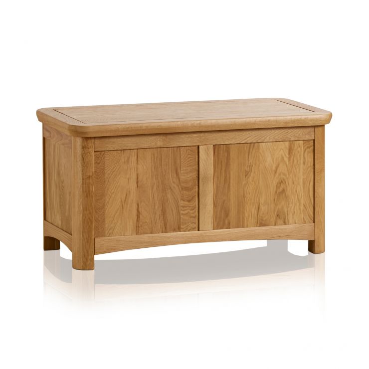 Wiltshire Blanket Box in Natural Solid Oak Oak Furniture Land