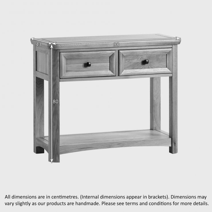 Wiltshire Console Table in Natural Solid Oak Oak Furniture Land