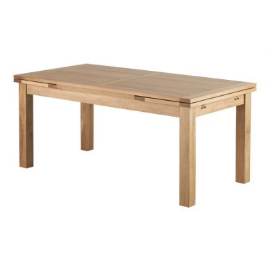 6ft x 3ft Natural Solid Oak Extending Dining Table (Seats up to12 people Extended)